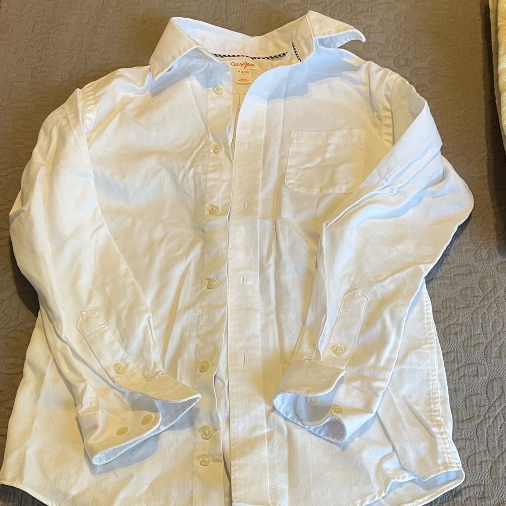 Cat & Jack White Button Down Kids Shirt